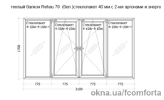 Теплый балкон 3100х1700